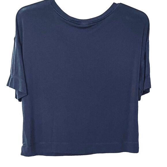 JENNI INTIMATES SHORT SLEEVE SLEEPWEAR TOP, WOMENS, L, DARK PURPLE WHITE RED - Picture 3 of 11